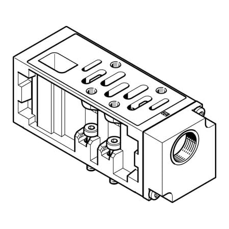 Festo Vertical Pressure Supply Plate VABF-S1-2-P1A3-G12 VABF-S1-2-P1A3-G12